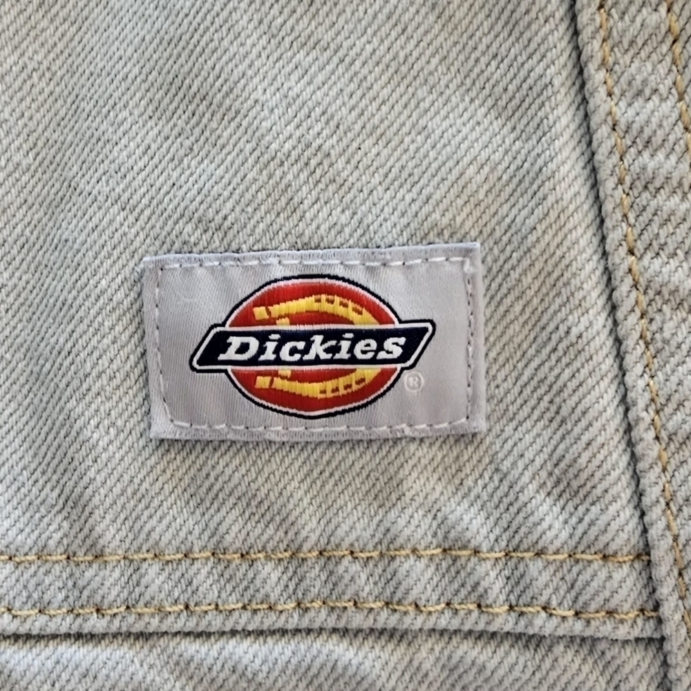 🆕Dickies Light Wash Denim Mini Button Down Skirt Size Medium NWT - Picture 7 of 9